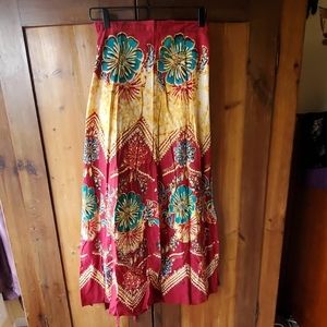 Cotton Batik Wrap Skirt
